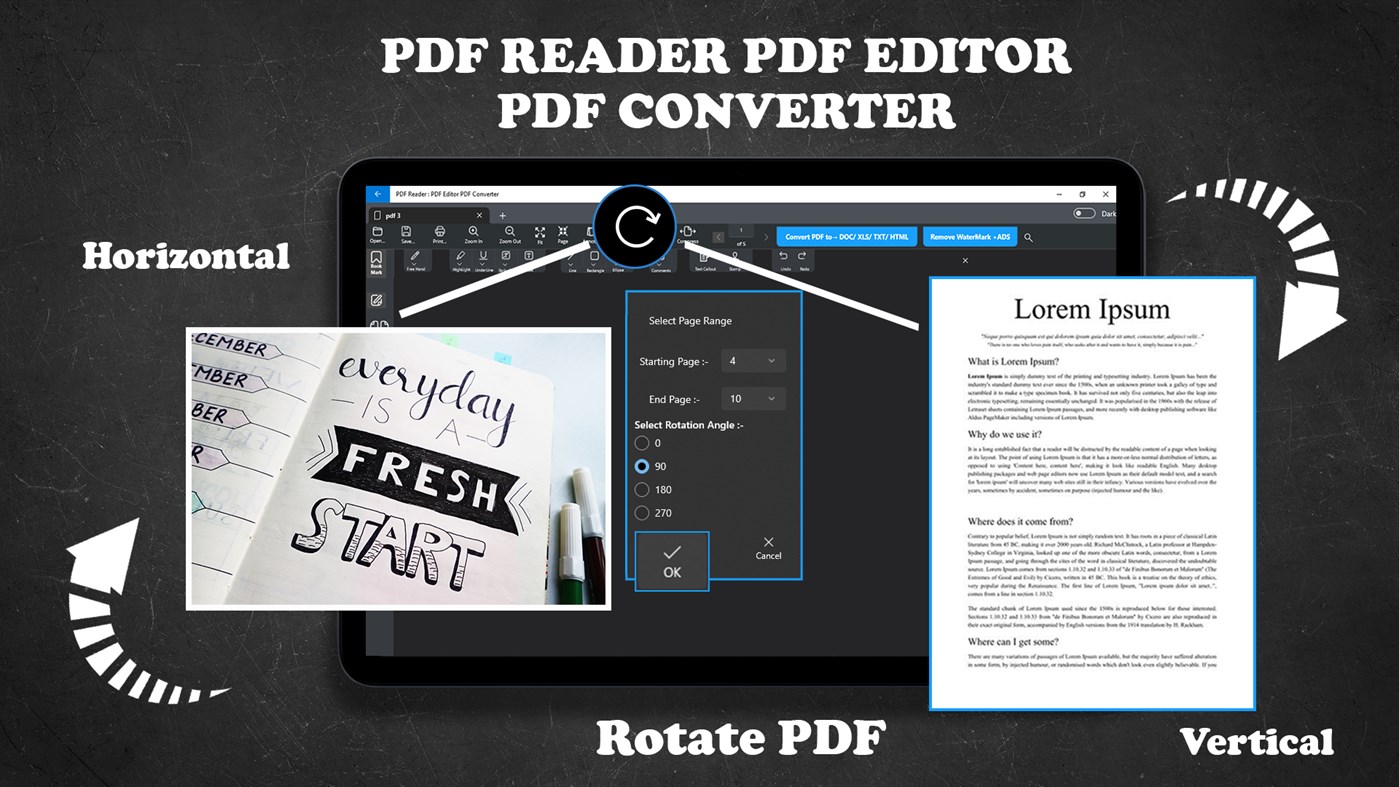 #4. PDF Editor: PDF Reader (Windows) By: finetuneapps