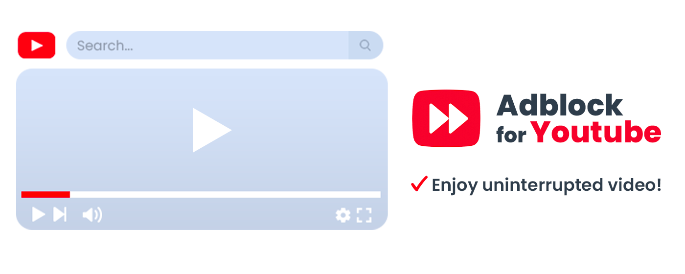 Adblock for Youtube - skip ads marquee promo image