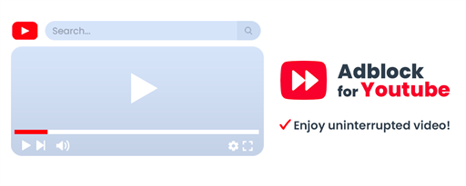 Adblock for Youtube - skip ads marquee promo image