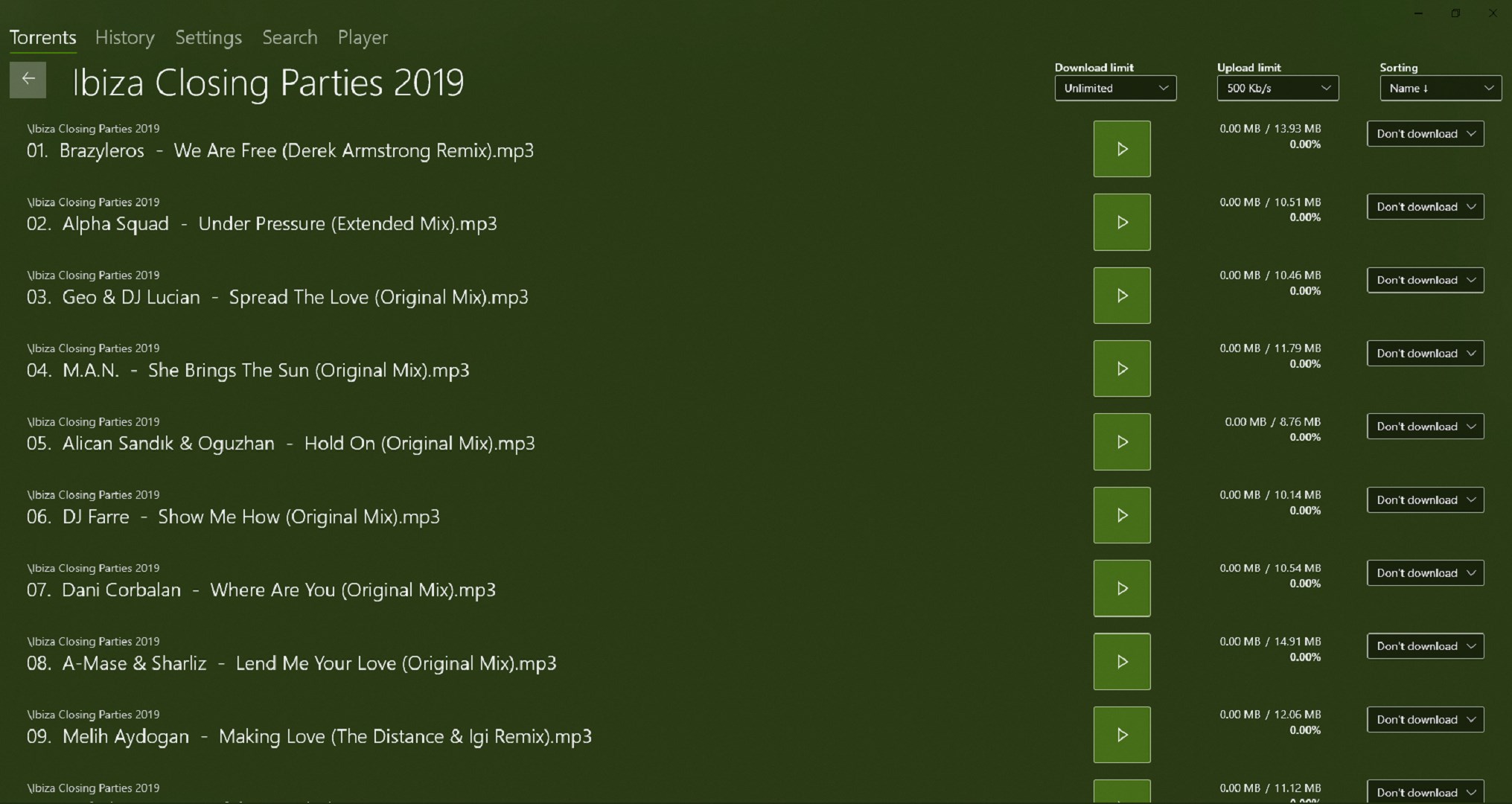 Torrent Gear screenshot