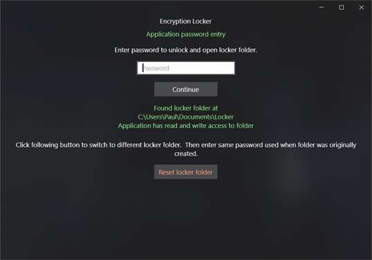 Encryption Locker screenshot 2