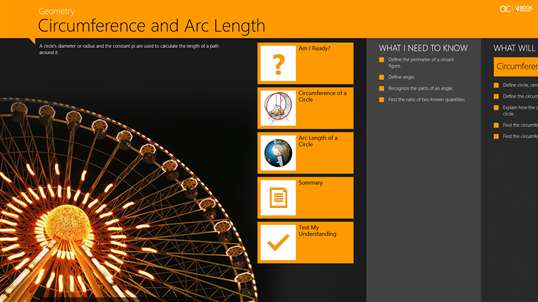 Geometry: Circumference & Arc Length screenshot 1