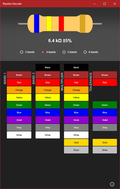 #4. Resistor Decode (Windows) โดย: Red David