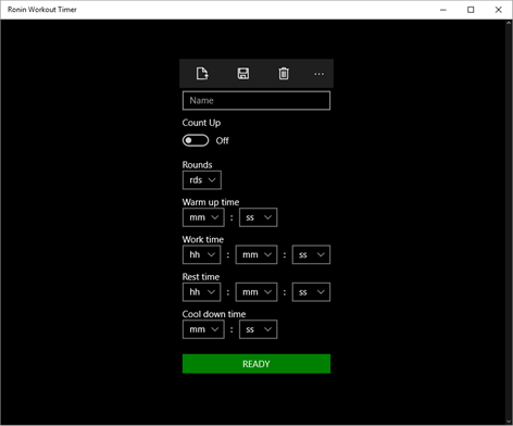 Ronin Workout Timer Screenshots 1
