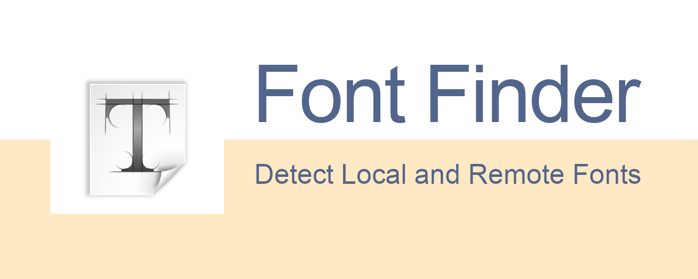 Font Finder marquee promo image