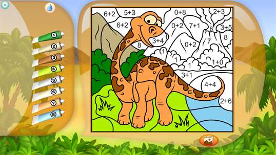 Paint by Numbers - Dinosaurs screenshot 1