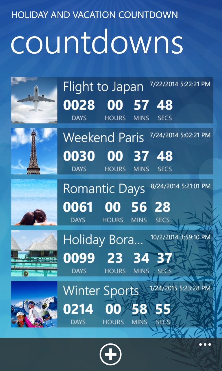 Holiday and Vacation Countdown Timer Free for Windows 10 ...
