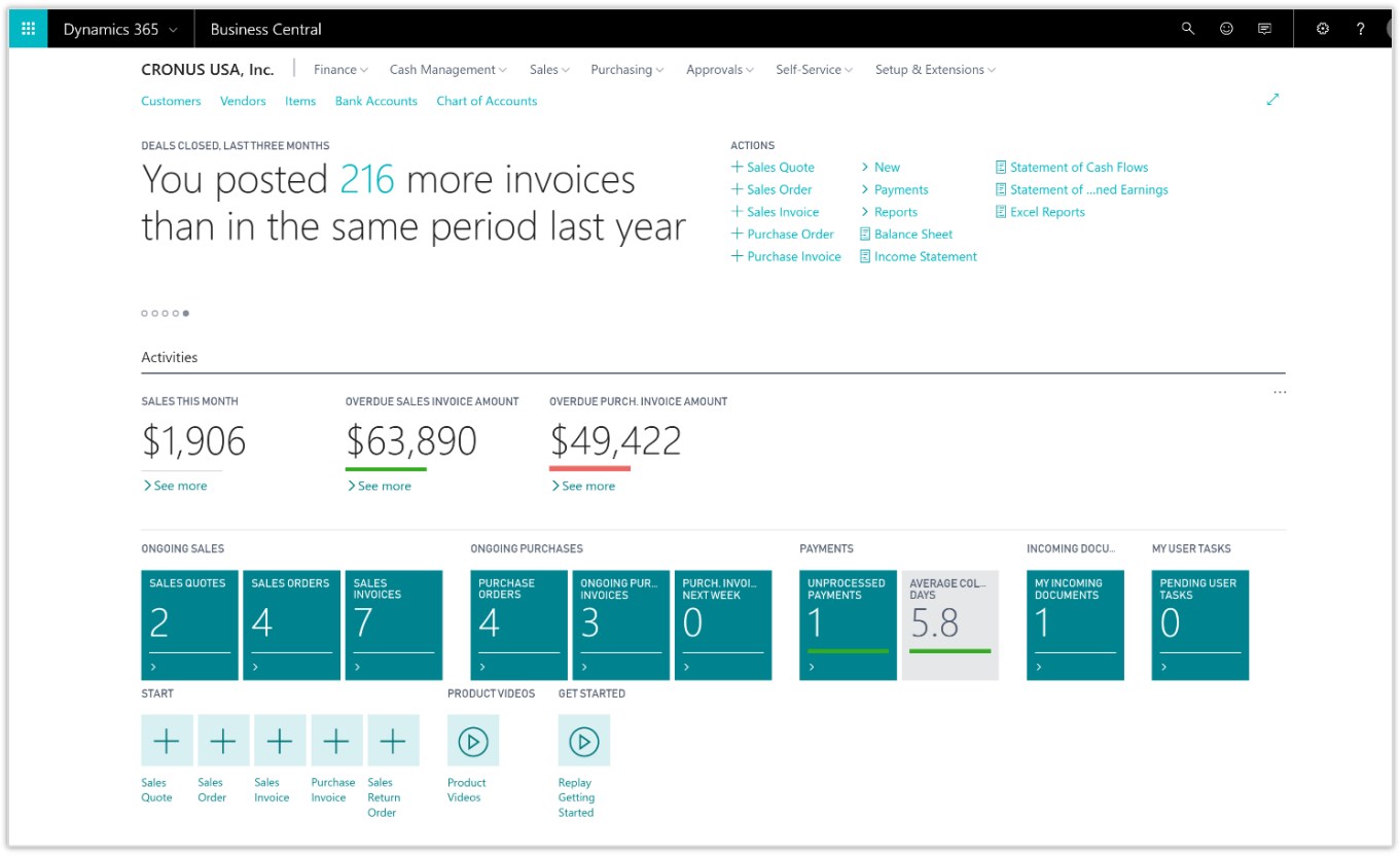 Snapshot 2 of Microsoft Dynamics 365 Business Central Automotive: 1-Hr Assessment