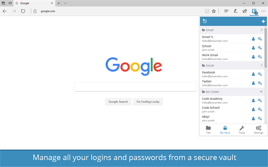 Bitwarden Extension - Free Password Manager screenshot 2