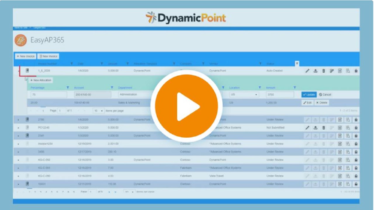 Snapshot 2 of Accounts Payable Invoice Automation