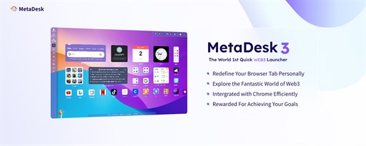 MetaDesk - AI Tab with chatGPT,MetaMask,Web3 marquee promo image