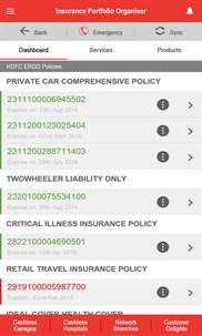 HDFC ERGO Insurance Portfolio Organizer screenshot 4