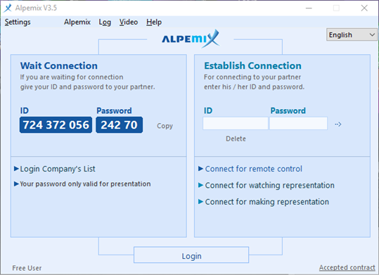 Alpemix Remote Desktop Control screenshot 1