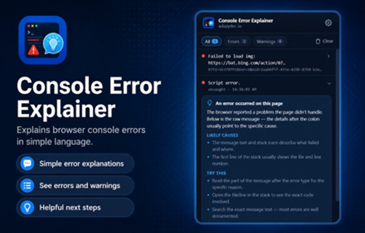 Console Error Explainer