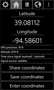 Share My GPS Coordinates Pro screenshot 1