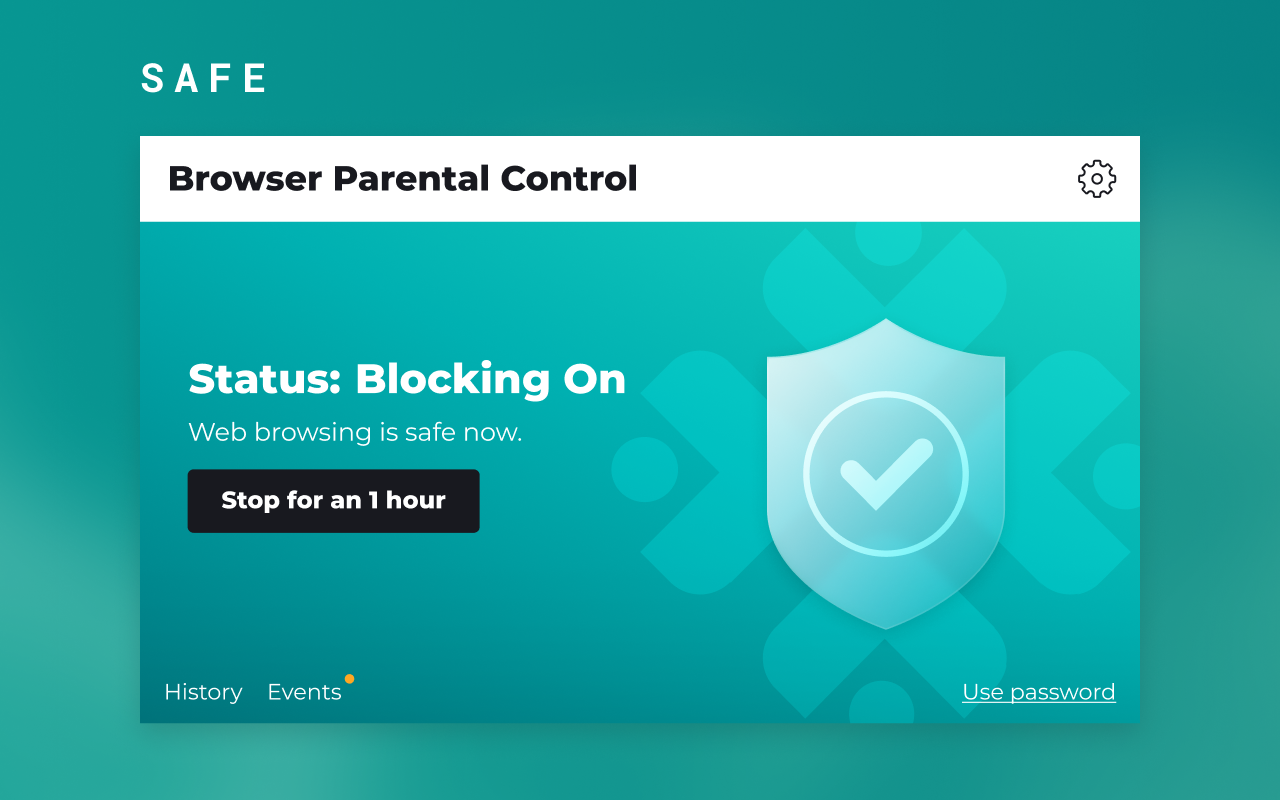 Parental Control. Blocks porn, malware, etc.