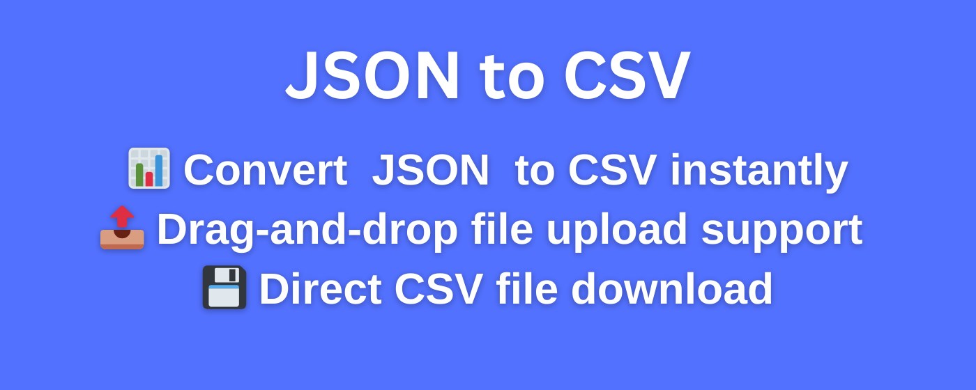 JSON to CSV