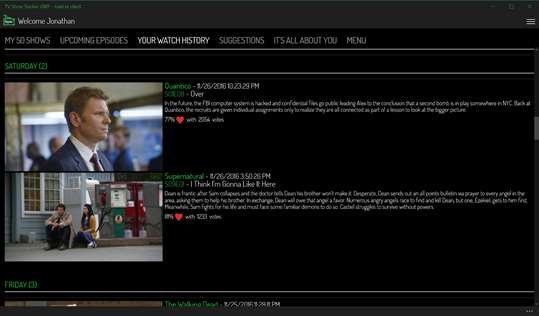 TV Show Tracker UWP - trakt.tv client screenshot 5