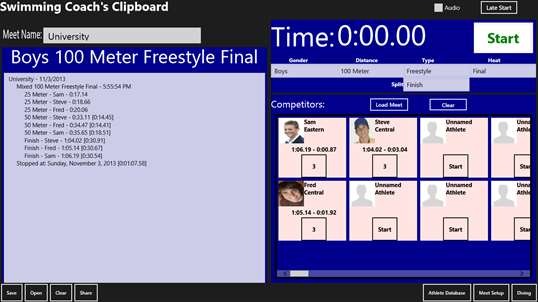 Swimming Coach's Clipboard screenshot 2