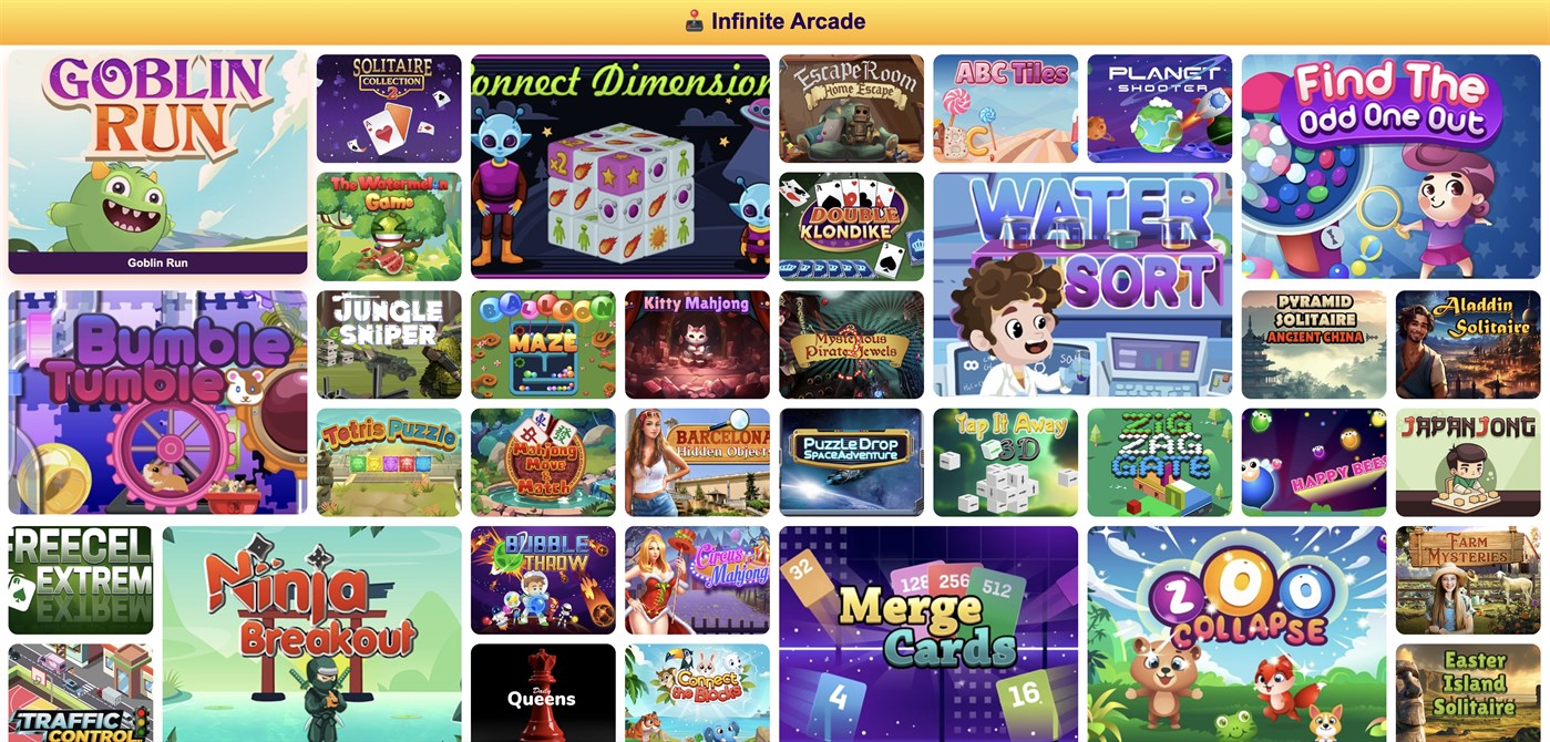 #1. Infinite Arcade (Windows) Tekijänä: Octopus X