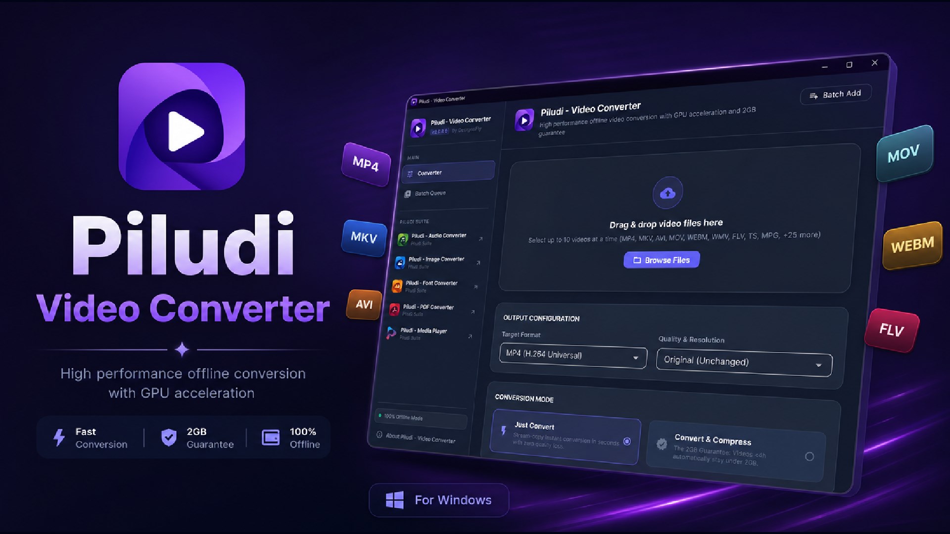 Piludi – Video Converter (Formerly Free Video Converter)