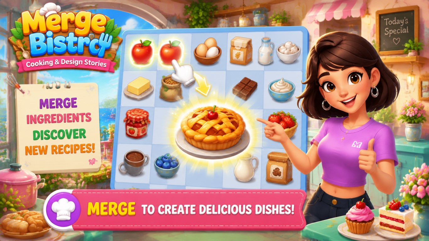 Merge Bistro: Cooking & Design Stories screenshot