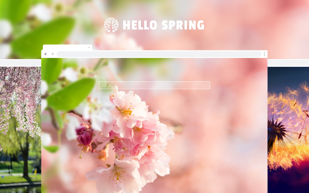 Hello Spring HD Wallpaper Theme