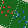 Simple soccer tactic board