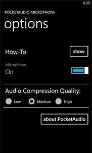 PocketAudio Microphone screenshot 2
