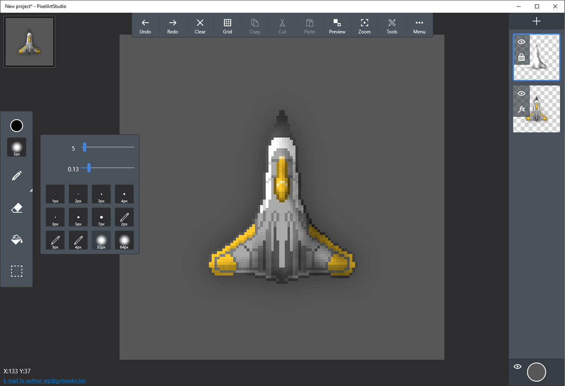 #3. Pix2d - Pixel Art Studio (Windows) di: Gritsenko