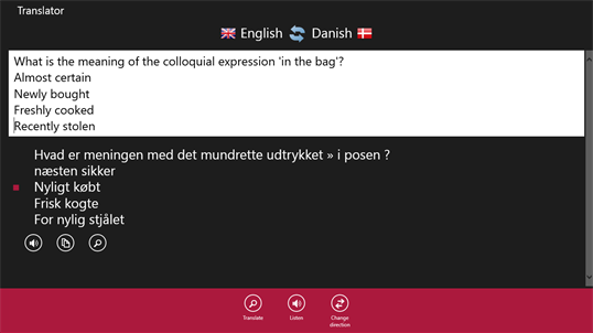 Danish - English screenshot 3