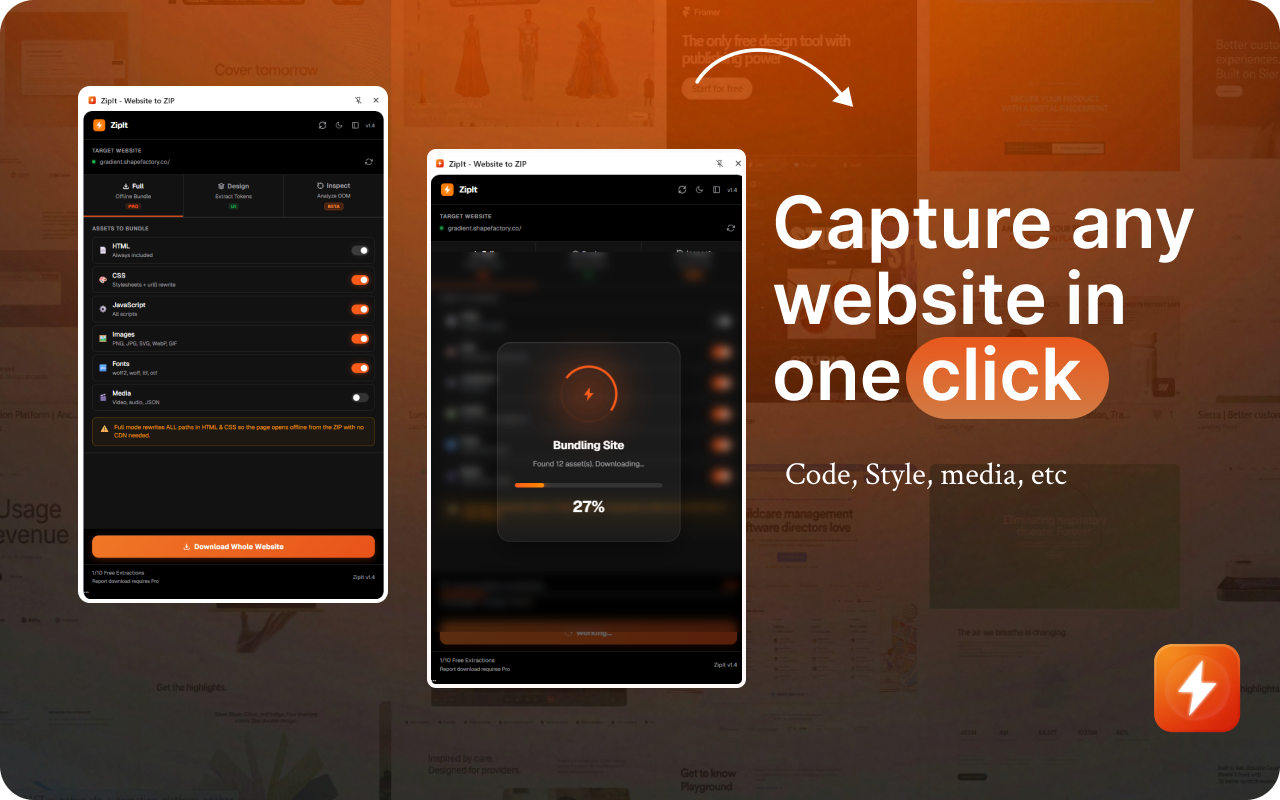 ZipIt - Website to ZIP