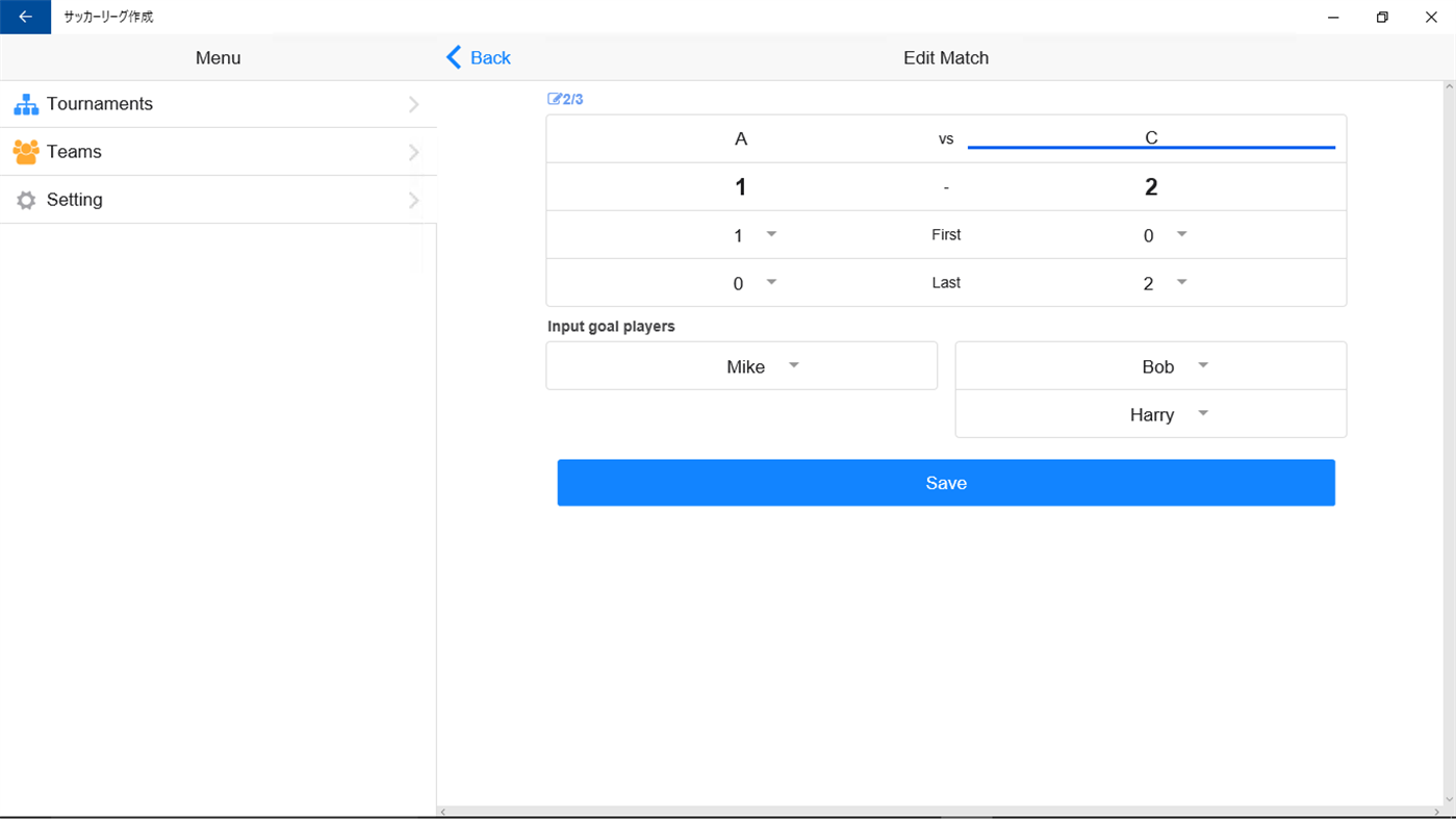 #3. Football Tournament Maker (Windows) Podle: eniblo