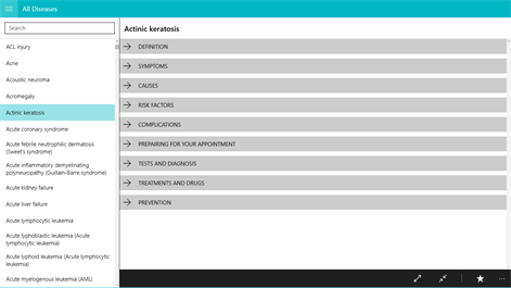 Diseases Dictionary Screenshots 2