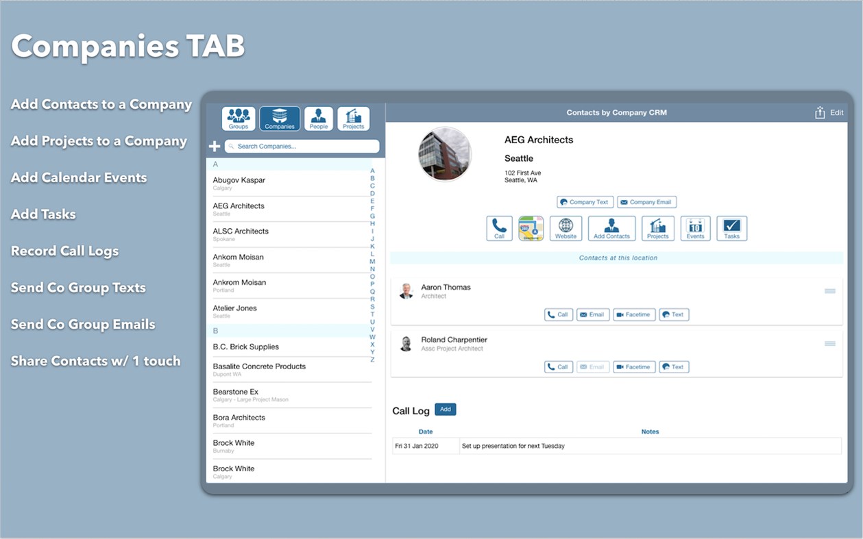 #2. CRM by Contacts by Company (Windows) 由: Contacts by Company, Inc