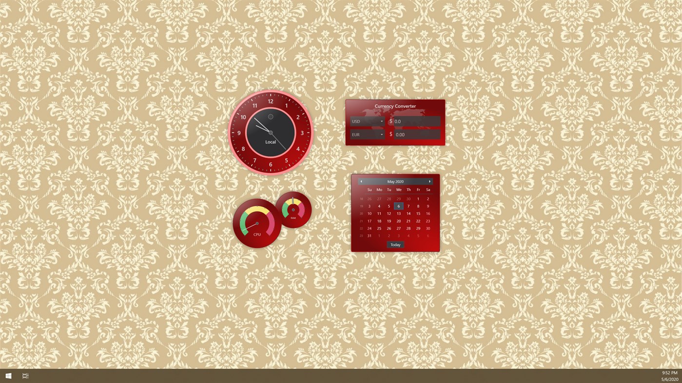 #1. Royal Skin for Widget Launcher (Windows) De: Chan Software Solutions