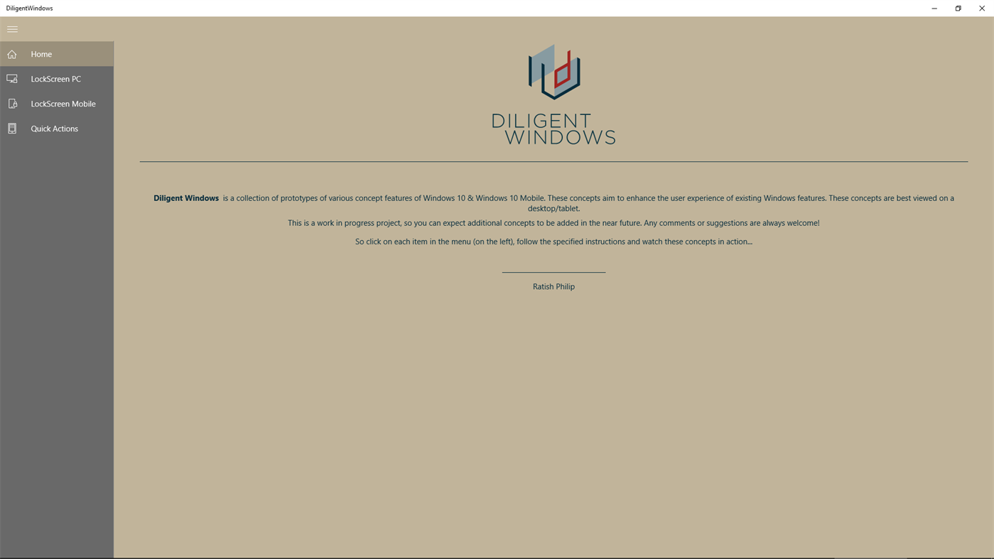 #1. DiligentWindows (Windows) Podle: Ratish Philip