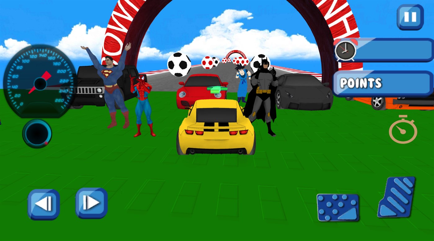 #1. Spider hero Cars Stunt (Windows) By: bandev