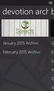 Seeds for the Soul Devotion screenshot 1