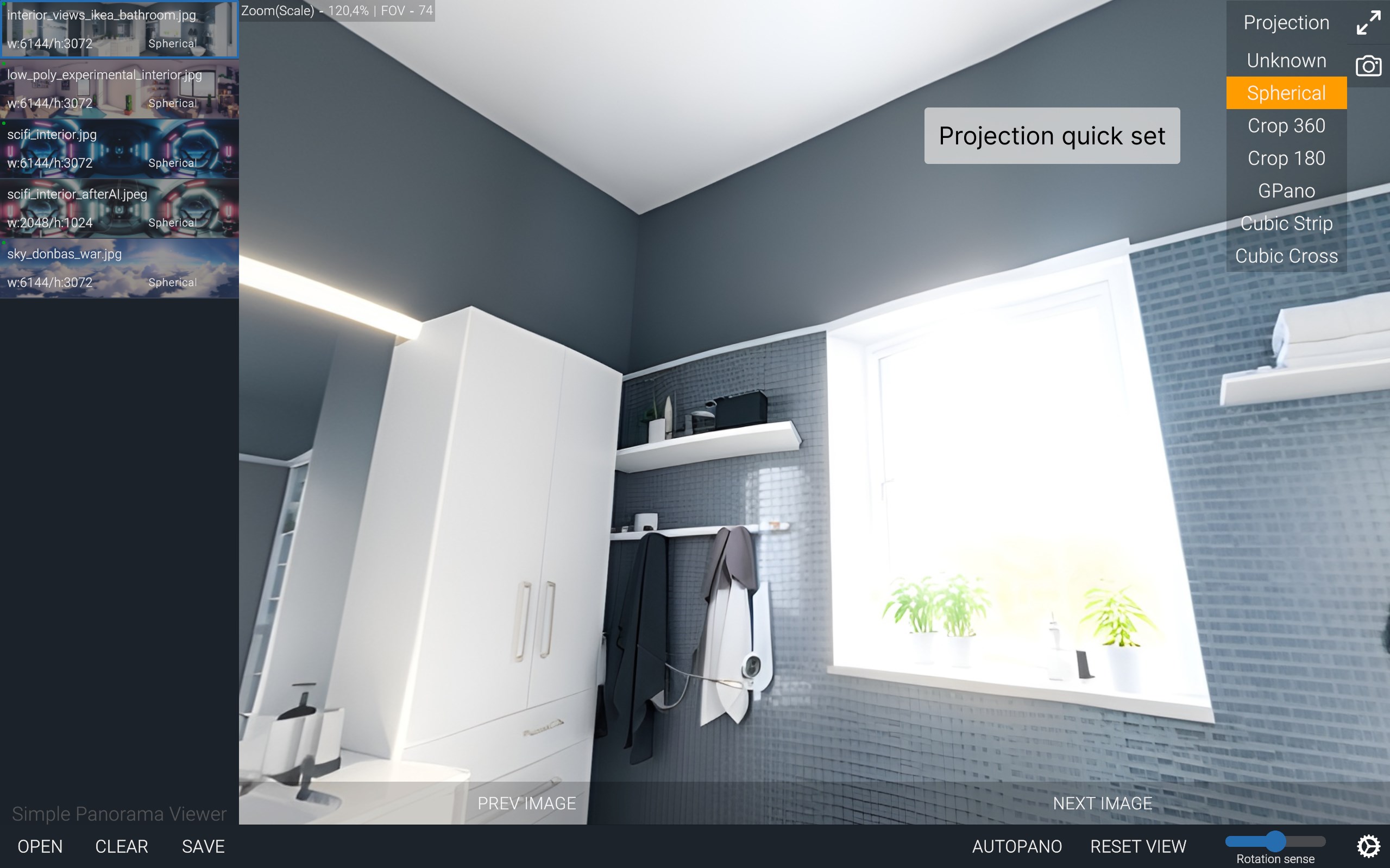 Simple Panorama Viewer screenshot