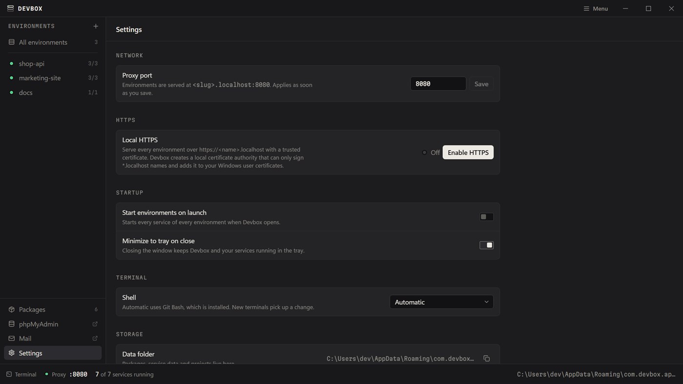 #3. TryDevbox (Windows) Nhà phát triển: Sahil Buddhadev