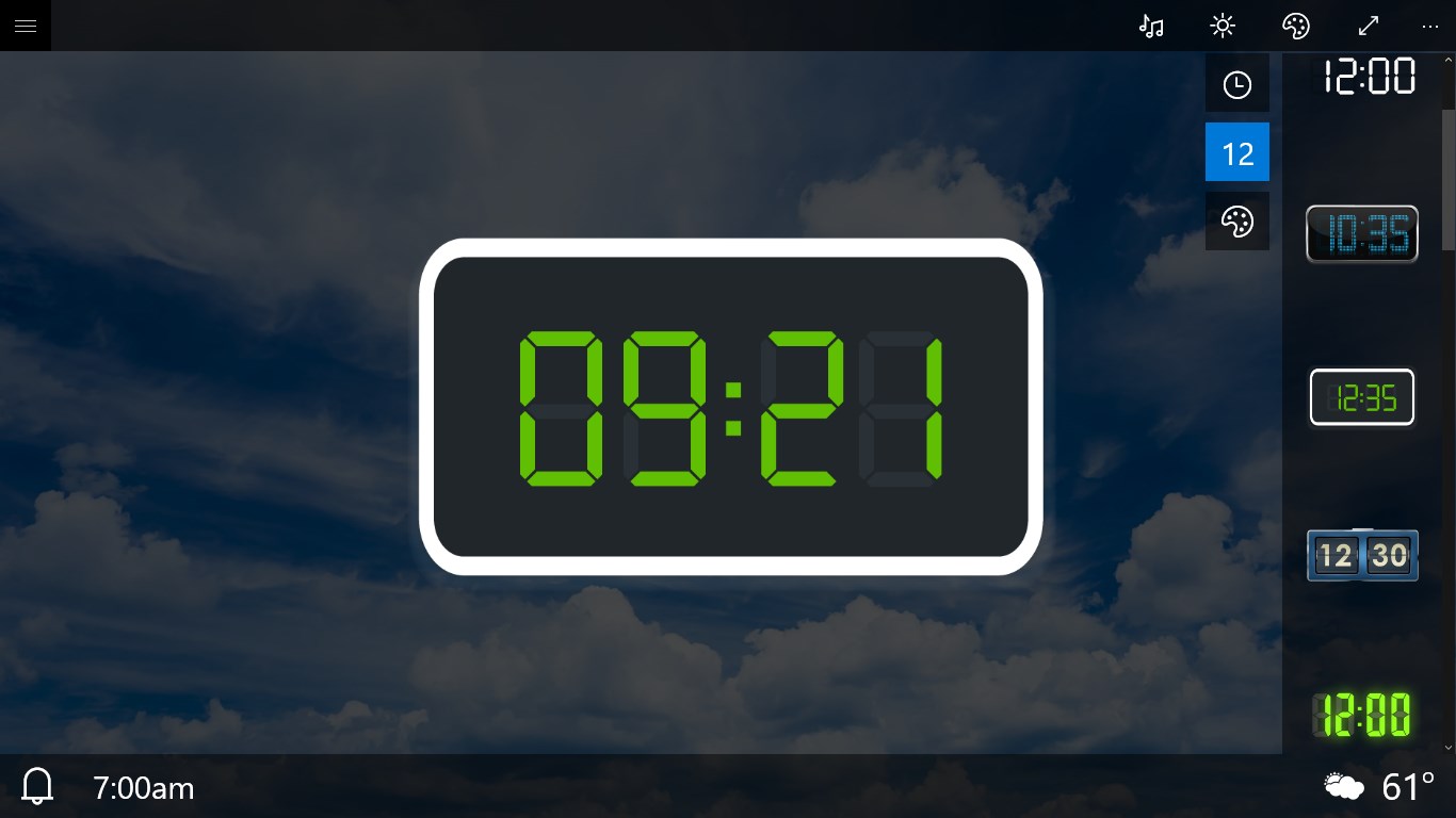 Captura de Pantalla 5 Alarm Clock HD + windows
