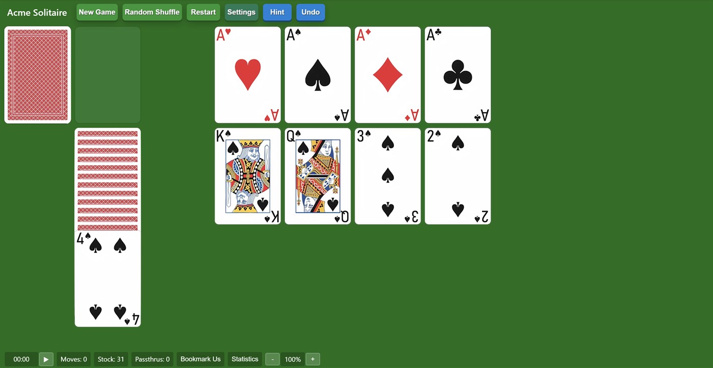#1. Acme Solitaire Solitairex (Windows) 由: Solitairen