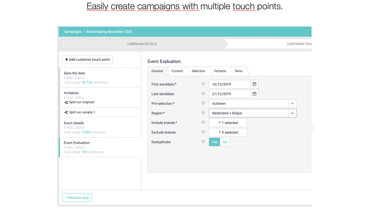 Snapshot 1 of Basedriver marketing automation (for Dynamics)