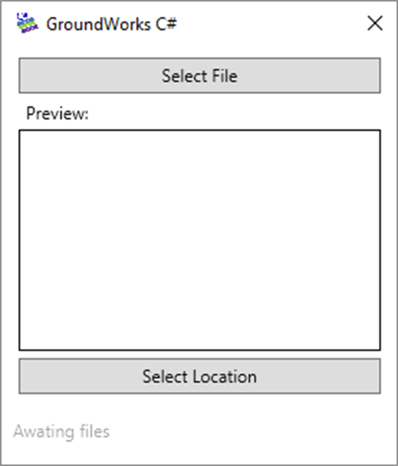GroundWorks C# (Windows) 由: GroundWorks