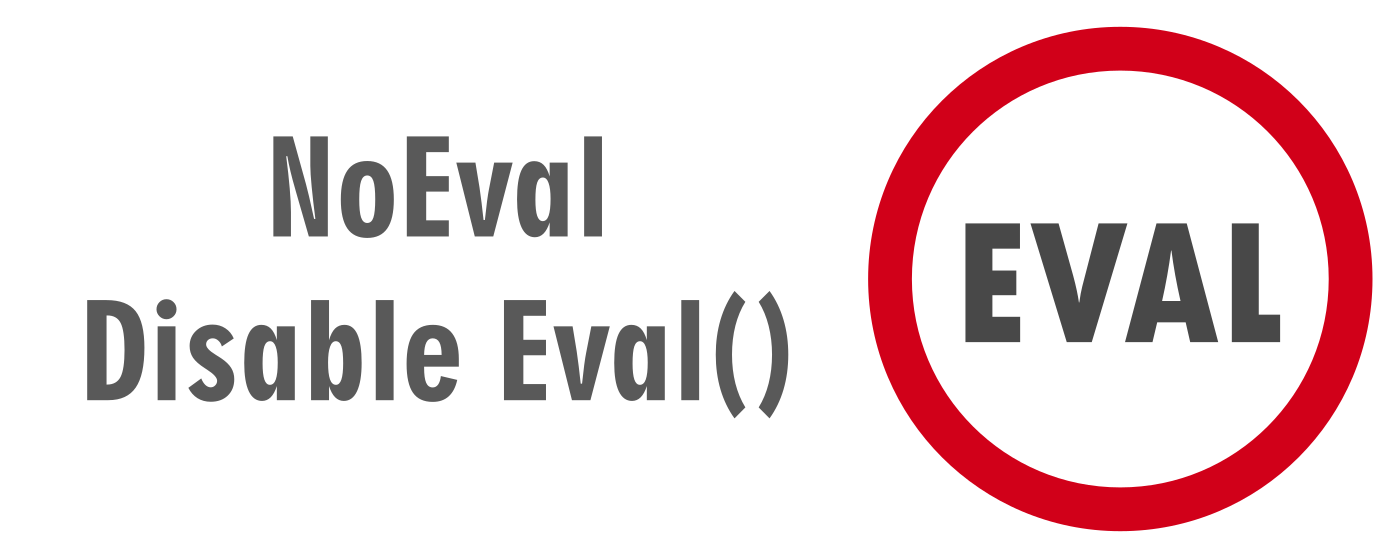 NoEval - Disable Eval() marquee promo image