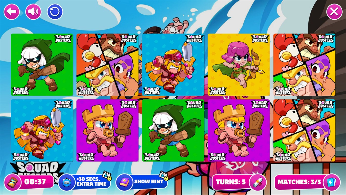 #4. Squad Buster Memory Card Match (Windows) 由: Ken Coloring