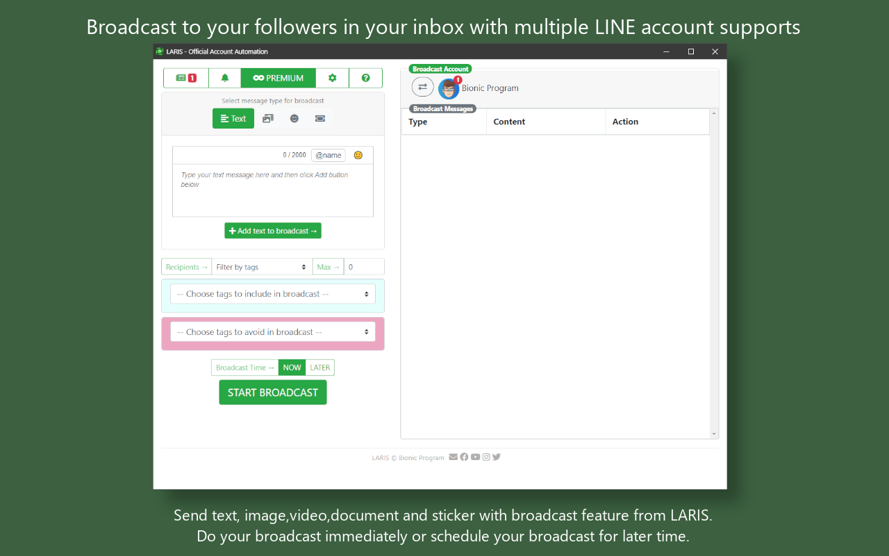 LARIS - Official Account Automation