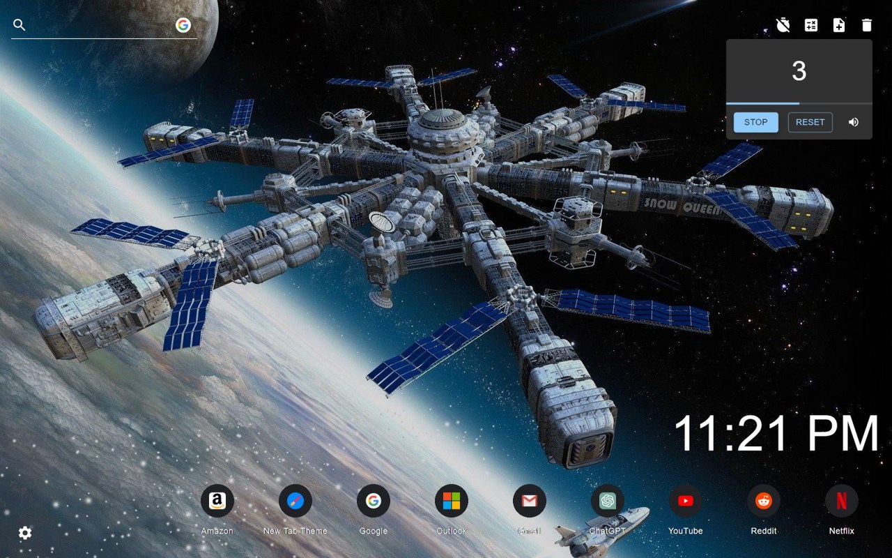 Chinese Space Station Wallpaper New Tab