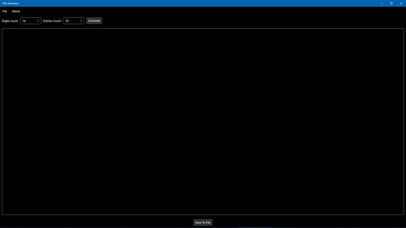 #1. HEX Generator (Windows) By: Ray Adams